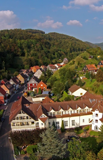 Hotel Sauerbrey in Osterode-Lerbach - Drohnenaufnahme Hotel Sauerbrey in Osterode-Lerbach - Drohnenaufnahme
