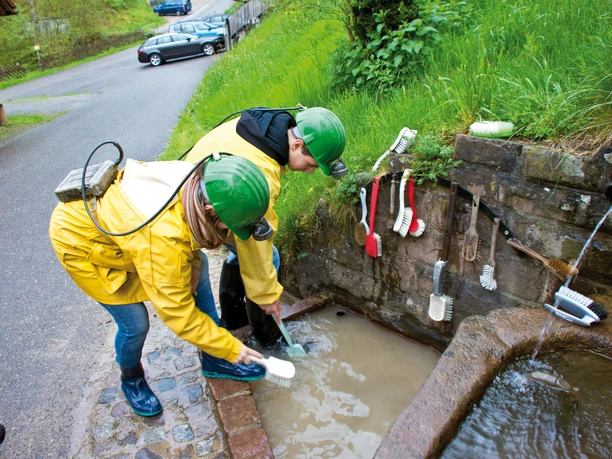 Besucherbergwerk Grube Wenzel Stiefelwaschen Brunnen Besucherbergwerk Grube Wenzel Stiefelwaschen Brunnen