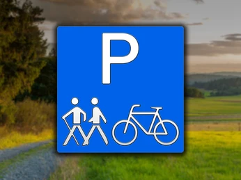 Rad- und Wanderparkplatz in der Region Edersee