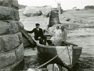 Personenfähre bei Scheid auf dem Edersee, 1920-1929