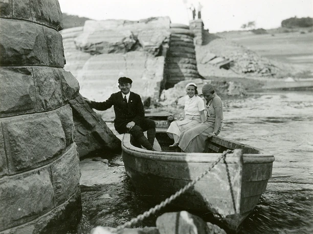 Personenfähre bei Scheid auf dem Edersee, 1920-1929