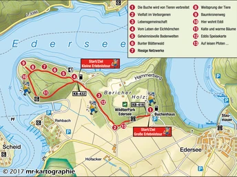 Wanderkarte Eddis Edersee Erlebnistour