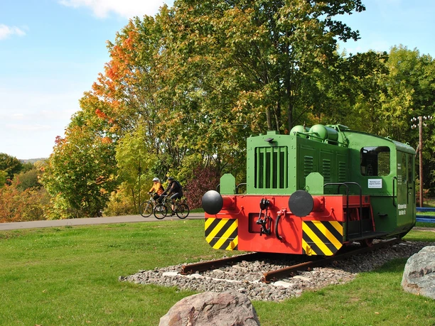 Start des Ederseebahn-Radweg in Korbach