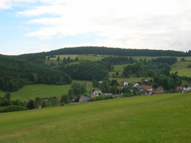 Blick auf Neerdar vom Wanderweg N3