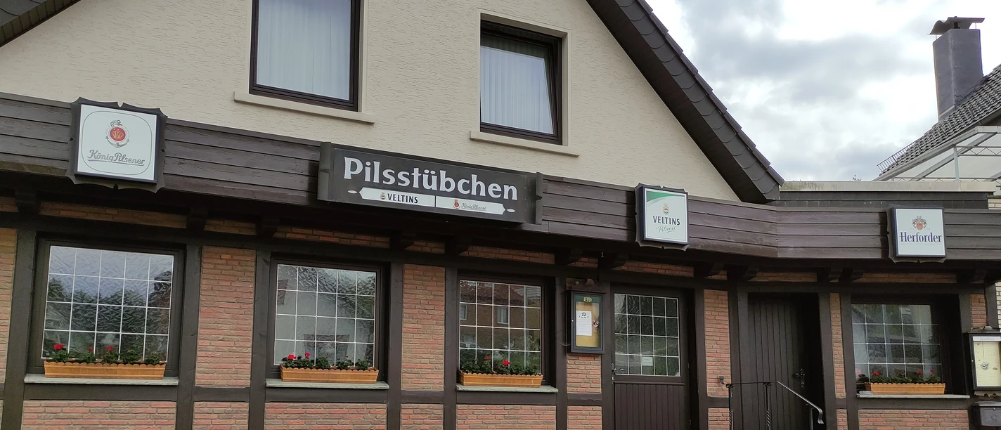 Die Gaststätte "Pilsstübchen" von vorne.
