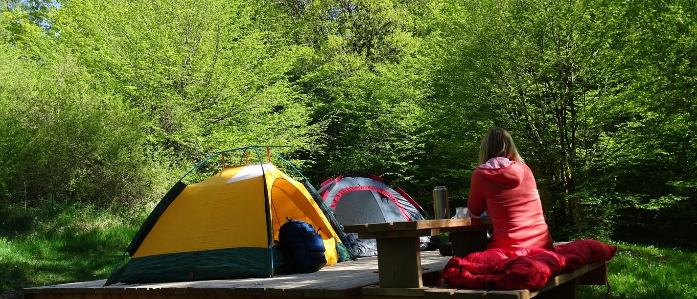 Trekkingplatz im Naturpark Habichtswald