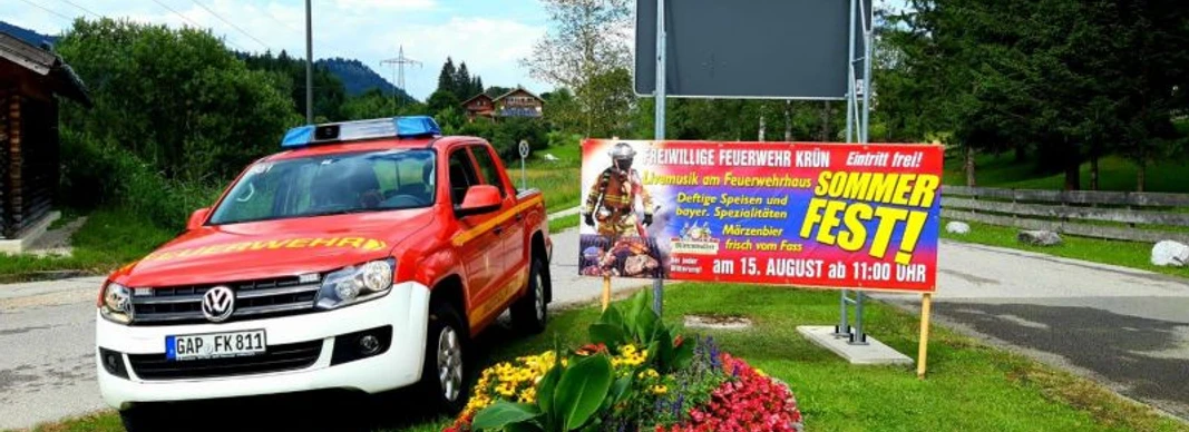 Trad. Sommerfest der Freiw. Feuerwehr Krün