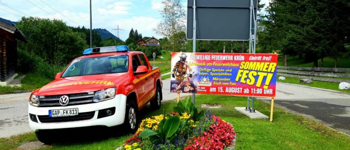Trad. Sommerfest der Freiw. Feuerwehr Krün