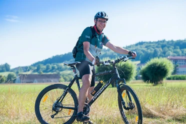 Geführte Radtour um Bad Driburg Bild eines Radfahrer auf seiner Tour durch Bad Driburg.