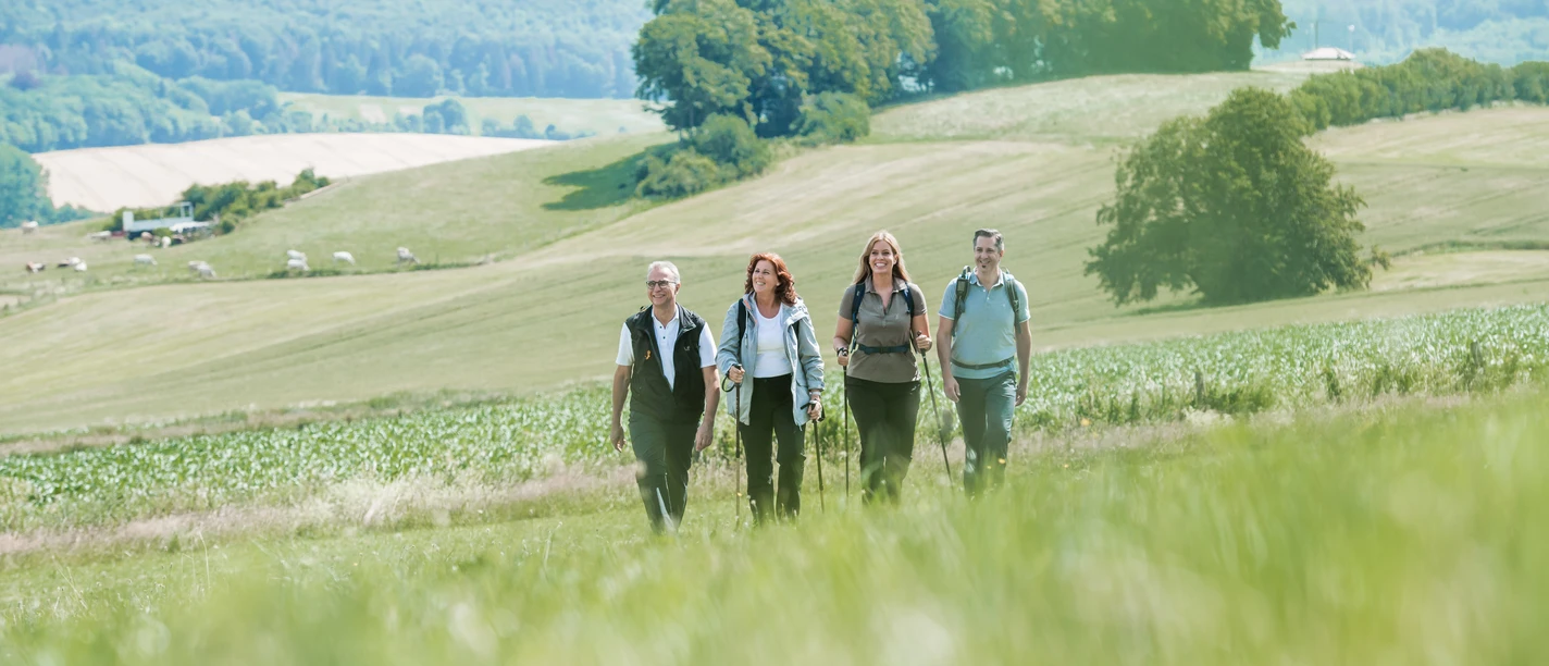 Geführte Wandergruppe in Bad Driburg.