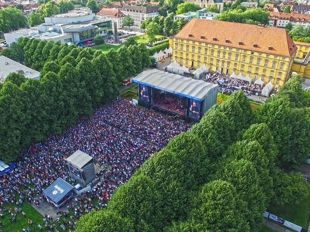 Drone-opname Schlossgarten Open Air Drone-opname Schlossgarten Open Air