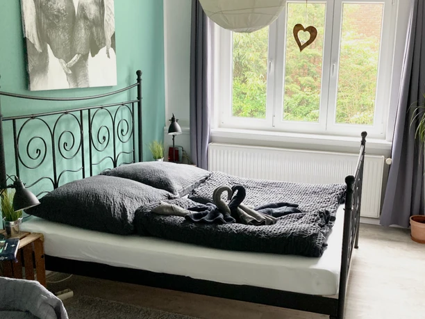 Ferienwohnung Hoeperhof bei Bötersen - das Schlafzimmer Ferienwohnung Hoeperhof bei Bötersen - das Schlafzimmer