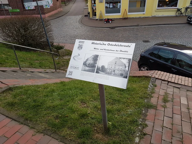 Historische Ostedeichroute - Wohn- und Kontorhaus der Ölmühle