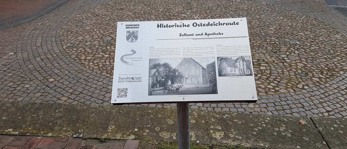 Historische Ostedeichroute - Zollamt und Apotheke