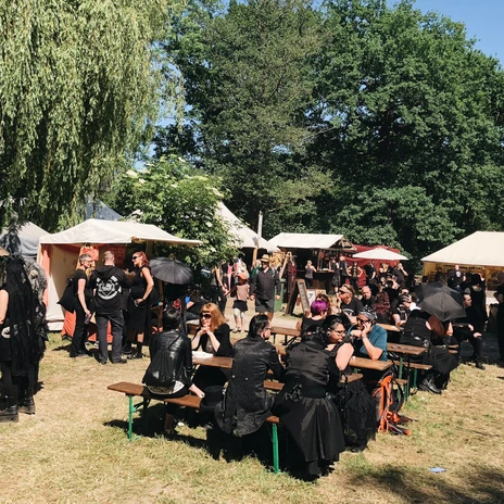 Heidnisches Dorf beim Wave Gotik Treffen Leipzig