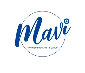Das Bild zeigt das Logo des Café Mavi