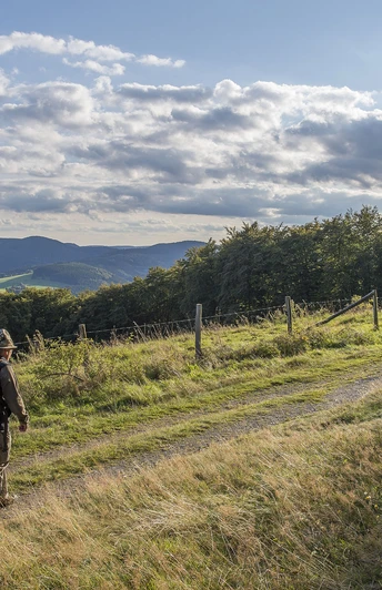 Zwei Wanderer vor toller Aussicht