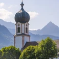 Kirche St. Sebastian in Krün Sommer