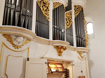 Orgelprospekt Silbermann-Trampeli-Orgel Kirche St.Kilian Bad Lausick