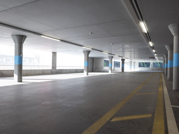 Parkinig Betten Talstation in der Aletsch Arena