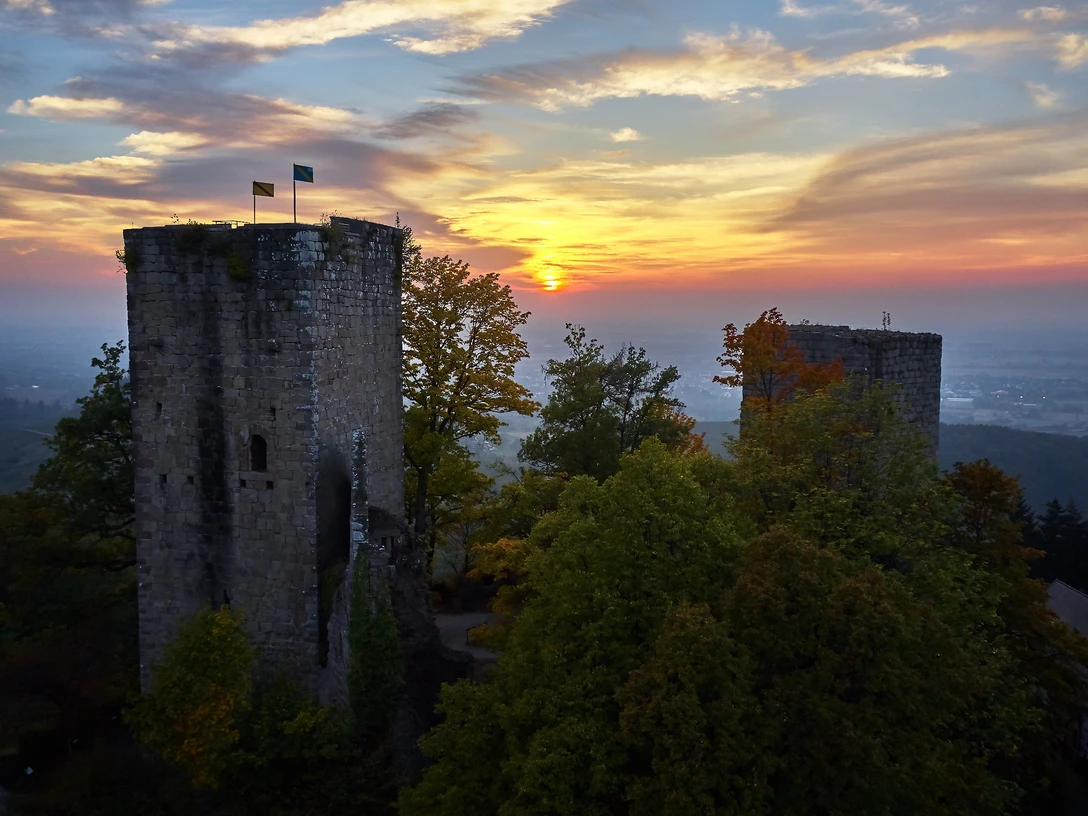 Sonnenuntergang Burg Windeck