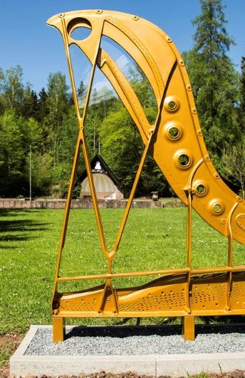 Gußrahmen am Steinway-Trail