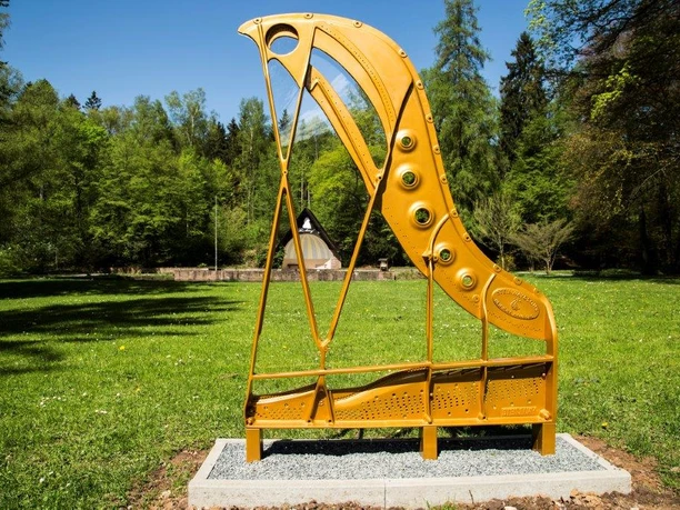 Gußrahmen am Steinway-Trail