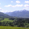 Radtour Kammerlrunde - Blick auf die Ammergauer Alpen