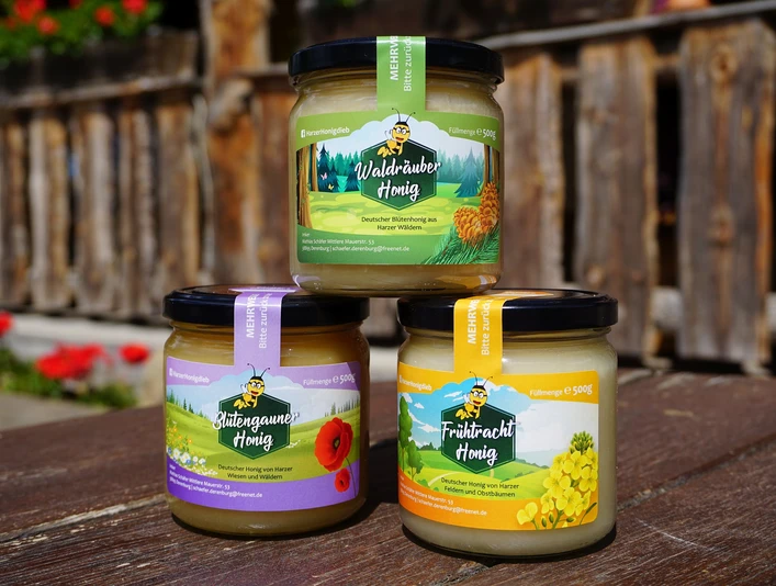 Harzer Honigdieb - Honiggläser Harzer Honigdieb - Honiggläser