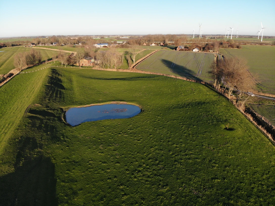 Kapellenwurt Kampen created by dji camera