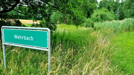 Wehrbach im Ortsteil Stukenbrock in Schloß Holte-Stukenbrock Wehrbach im Ortsteil Stukenbrock in Schloß Holte-Stukenbrock