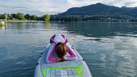 Yin Yoga auf dem SUP - Thunersee