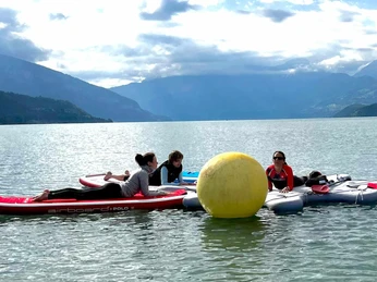 Yin Yoga auf dem SUP - Thunersee