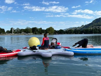Yin Yoga auf dem SUP - Thunersee