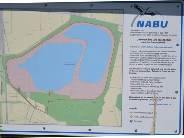 Übersichtsplan Naturschutzgebiet Heerter See