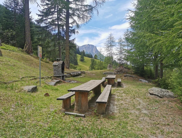 Foyer près de Berisal Feuerstelle bei Berisal