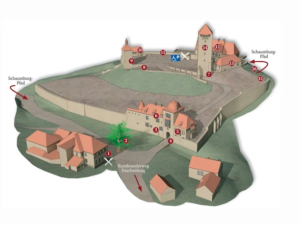 Lageplan Burg Schaumburg Lageplan Burg Schaumburg