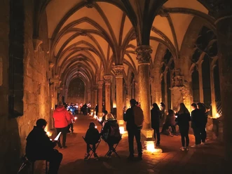 Taizé-Lieder-Singen in der Klosteranlage Walkenried