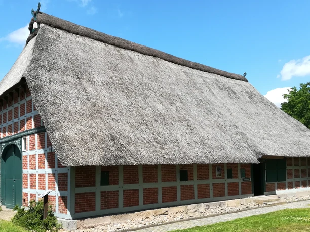 Das Heimathaus des Heimatmuseums Scheeßel Det lokalhistoriske museum i Scheeßel