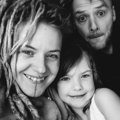 Pola and Michał with their daughter, café, gastronomy in Leipzig