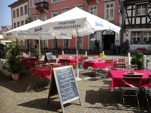Außenbestuhlung Gasthaus Stern&Hirsch