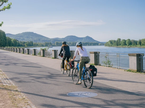 Radfahrer am Bonner Bogen