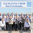 Seemannschor-bz.JPG Gruppe des Seemanns-Chors Bad Zwischenahn vor einem See, alle Mitglieder tragen maritime Uniformen.