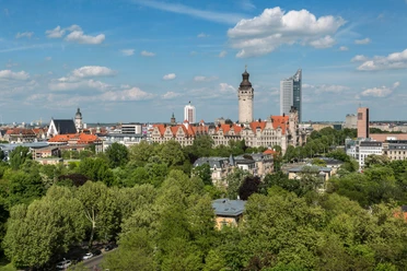 Skyline über Leipzig im Sommer | Leipzig Convention Bureau Skyline über Leipzig im Sommer - präsentiert vom Leipzig Convention Bureau