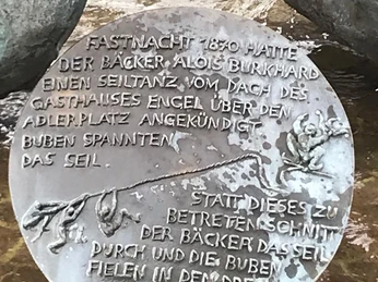 Schild Becke Alisi Brunnen