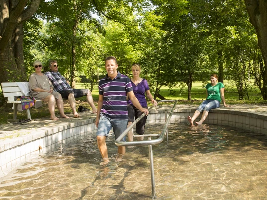Tretbecken im Kurpark am Löwensprudel