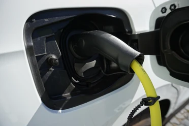 Stockbild-E-Tankstelle