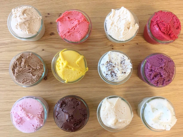 Eissortenvielfalt im Eiswerk