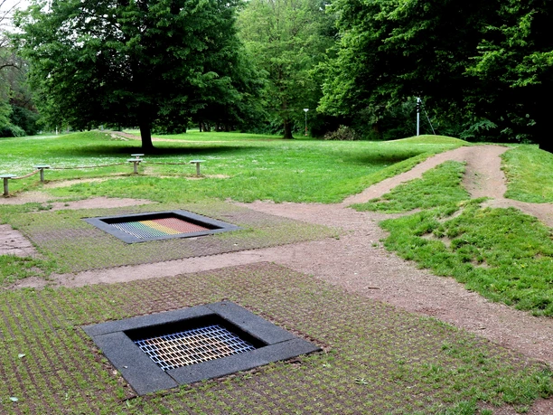 Spielplatz im Stadtpark Nordhausen - Trampolin