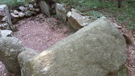 Deckplatte des Steingrabes im Eichholz Brillit Deckplatte des Steingrabes im Eichholz Brillit